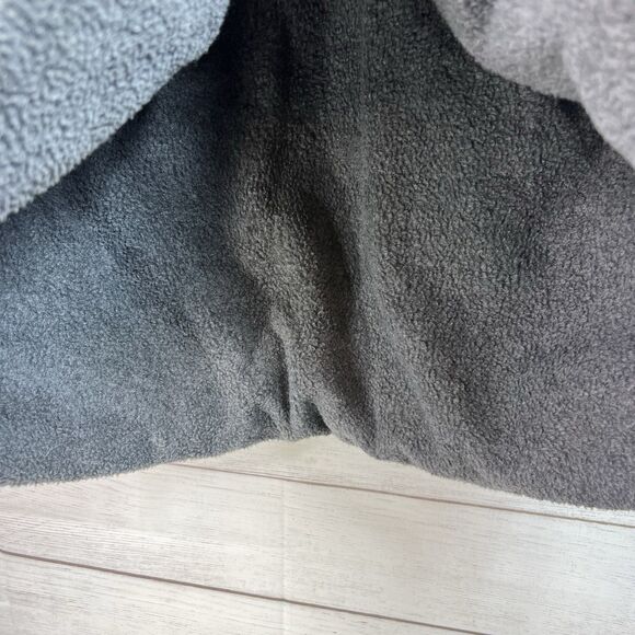 THC Los Angeles Blue White Plaid Flannel Sherpa Lined Jacket Size L Mens - Picture 8 of 10